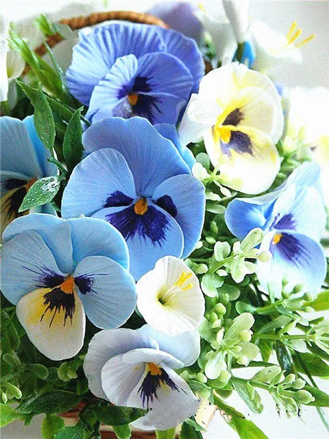 Colored Flower Variety | Floral Diamond Painting | Full Square Drill 5D Rhinestone Embroidery | DIY Diamond Kit