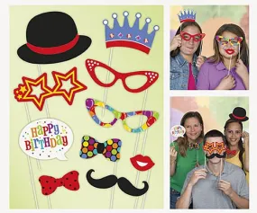 Confetti Birthday Photo Props - 30cm - Pack of 10 Confetti Birthday Photo Props - 30cm - Pack of 10