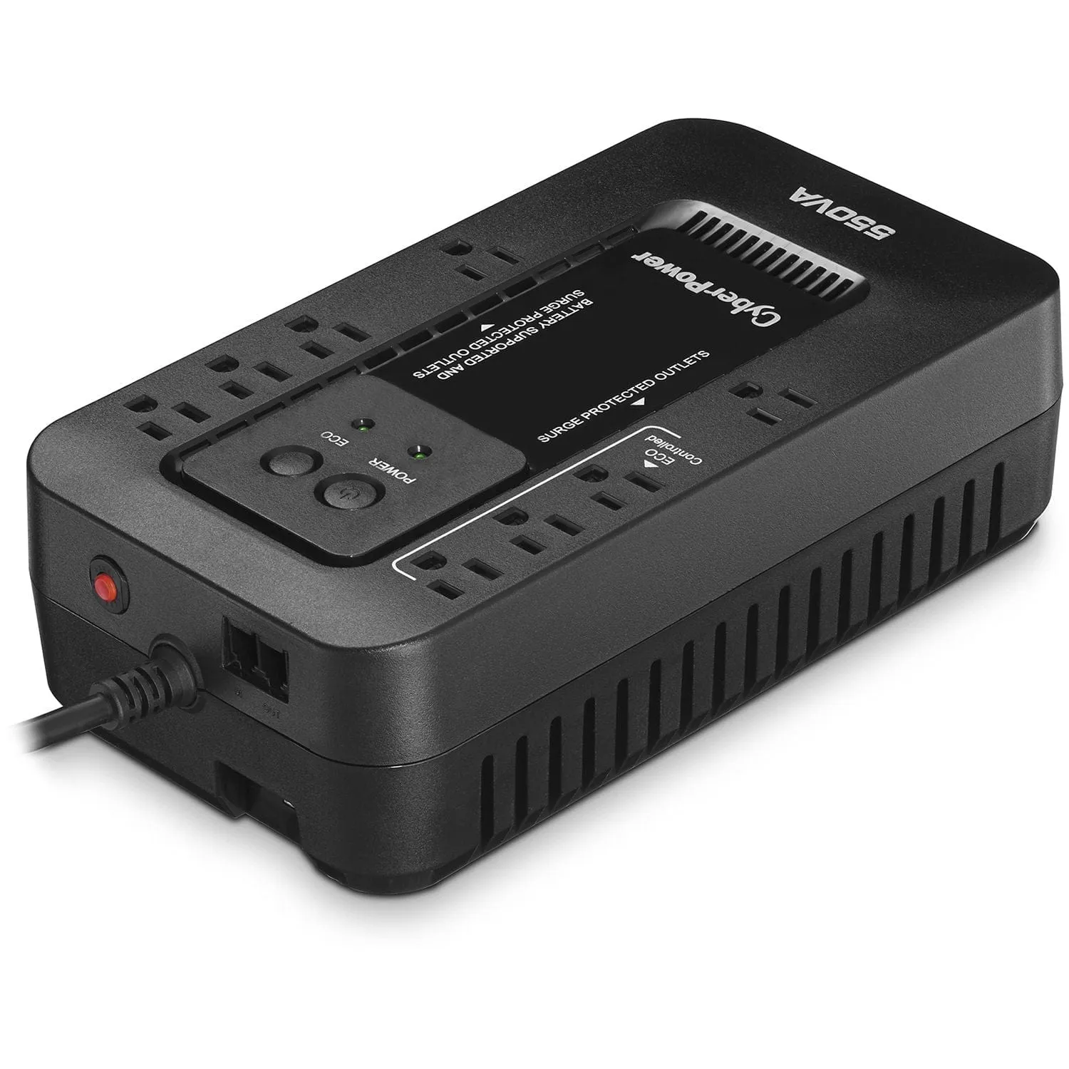 CyberPower Ecologic Series 550VA/330W 8 Outlets Desktop ECO UPS - New Battery Certified Refurbished