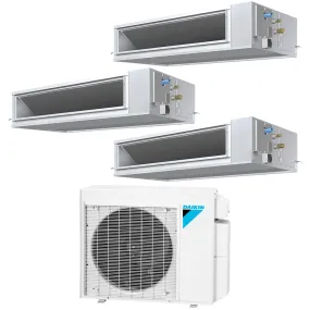 Daikin 3-Zone Concealed Ducted Hyper Heat Mini-Split 24000 BTU Heat Pump Air Conditioner 9k   12k   12k - 14.9 SEER2