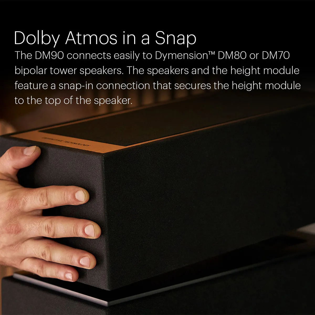 Definitive Technology Dymension DM90 Integrated Height Modules for DM80 and DM70 Speakers - Pair