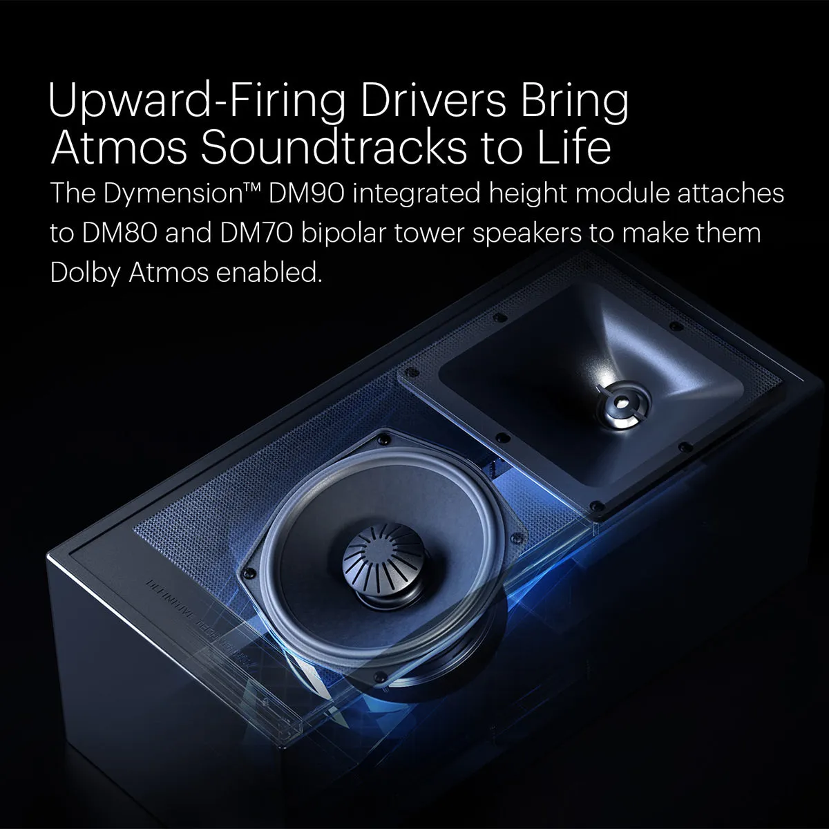 Definitive Technology Dymension DM90 Integrated Height Modules for DM80 and DM70 Speakers - Pair
