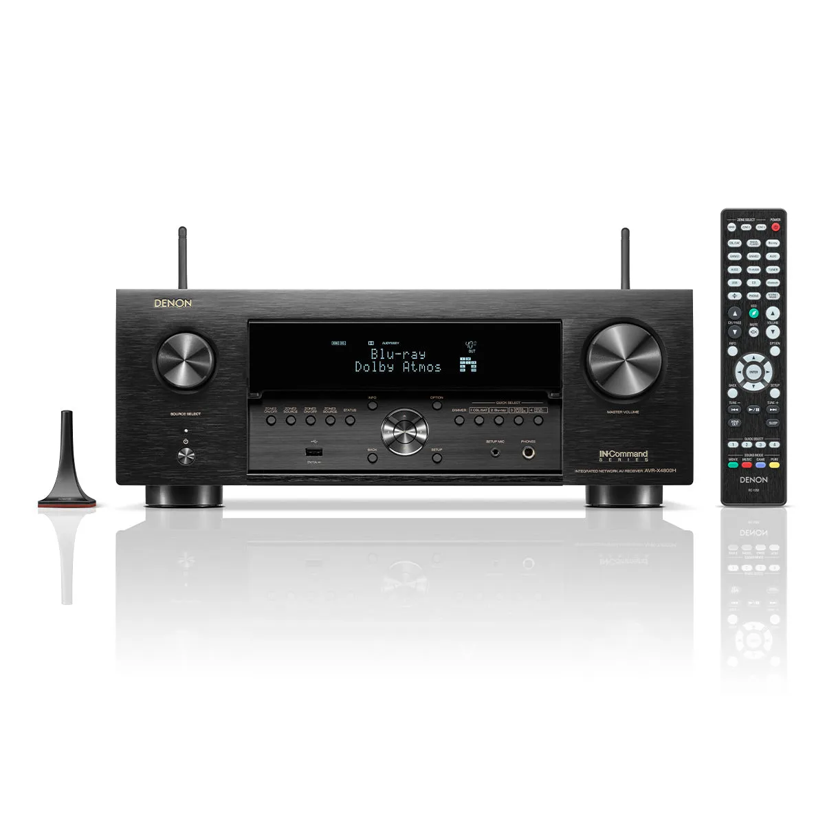 Denon AVR-X4800H 9.4 Channel 8K Home Theater Receiver with Dolby Atmos/DTS:X & HEOS Built-In