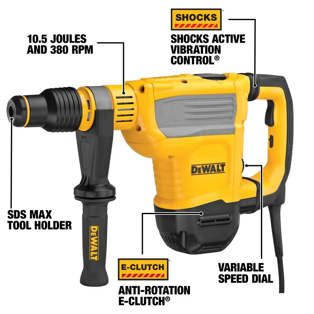 DeWALT 1-3/4 In. (D25614K) SDS MAX Combination Rotary Hammer Kit