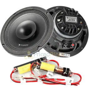Diamond Audio 8" Pro Full Range Co-Ax Horn Speakers Motor-Sport Series MP84