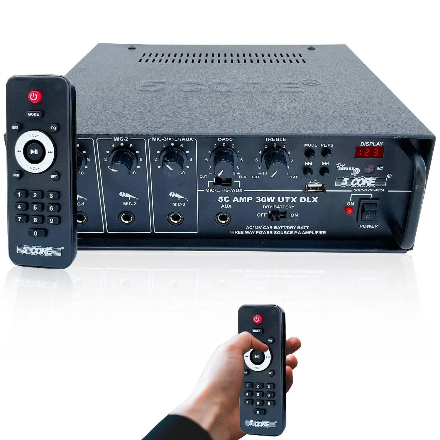 Dual Channel 300W Peak Output Amplifier AMP 30W-UTX-DLX