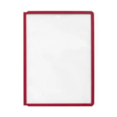 Durable Sherpa Panel A4 Red Pack 5