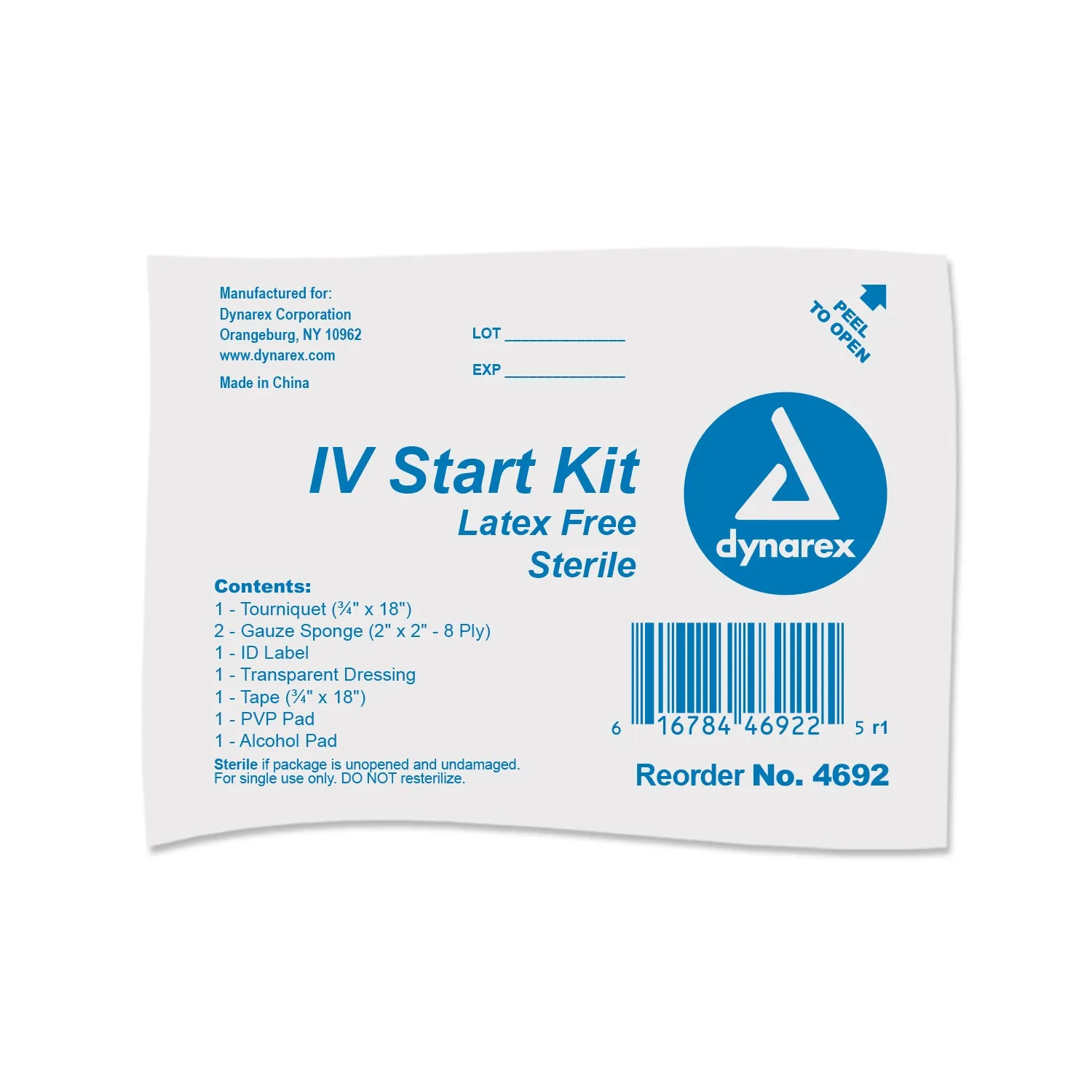 Dynarex - IV Start Kit, 50/case