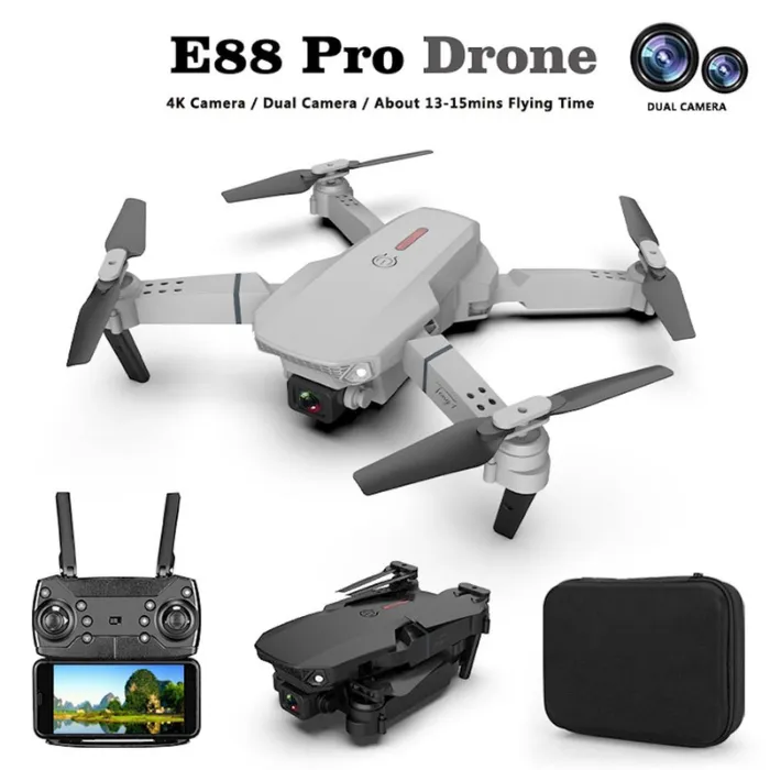 E88 Pro Drone Kit with 1080p HD Dual Cam Module