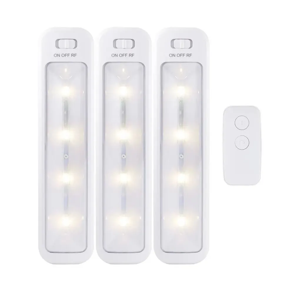 Energizer 9" 3pk 50 Lumens LED Cabinet Lights Bar with Remote White
