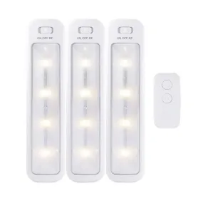 Energizer 9" 3pk 50 Lumens LED Cabinet Lights Bar with Remote White