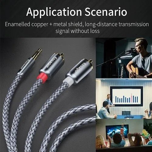 Essager RCA Audio Cable Stereo 3.5mm to 2RCA Cable Male To Female AUX RCA Jack For Audio