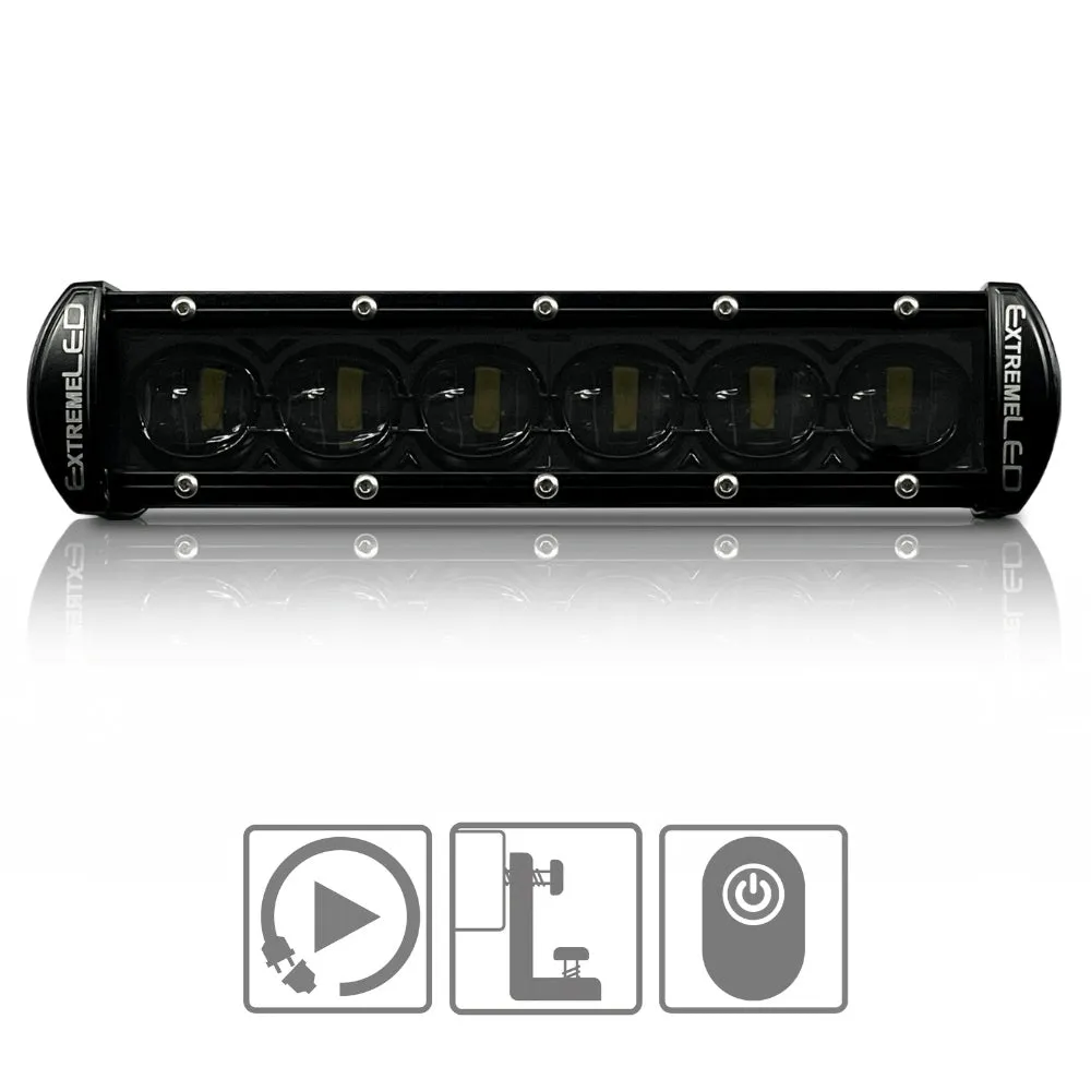 Extreme LED - 8" Extreme Stealth 30W Flood Beam LED Light Bar