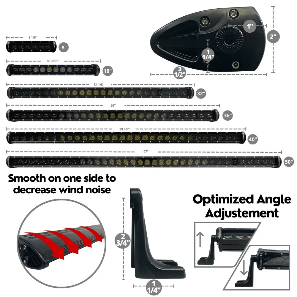 Extreme LED - 8" Extreme Stealth 30W Flood Beam LED Light Bar