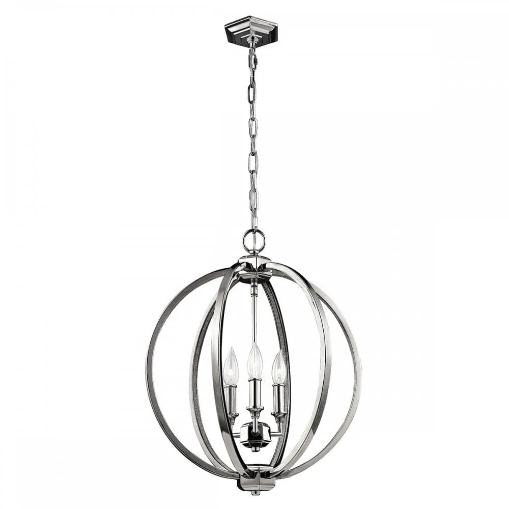 Feiss FE/CORINNE/3P/M Corinne 3 Light Medium Pendant