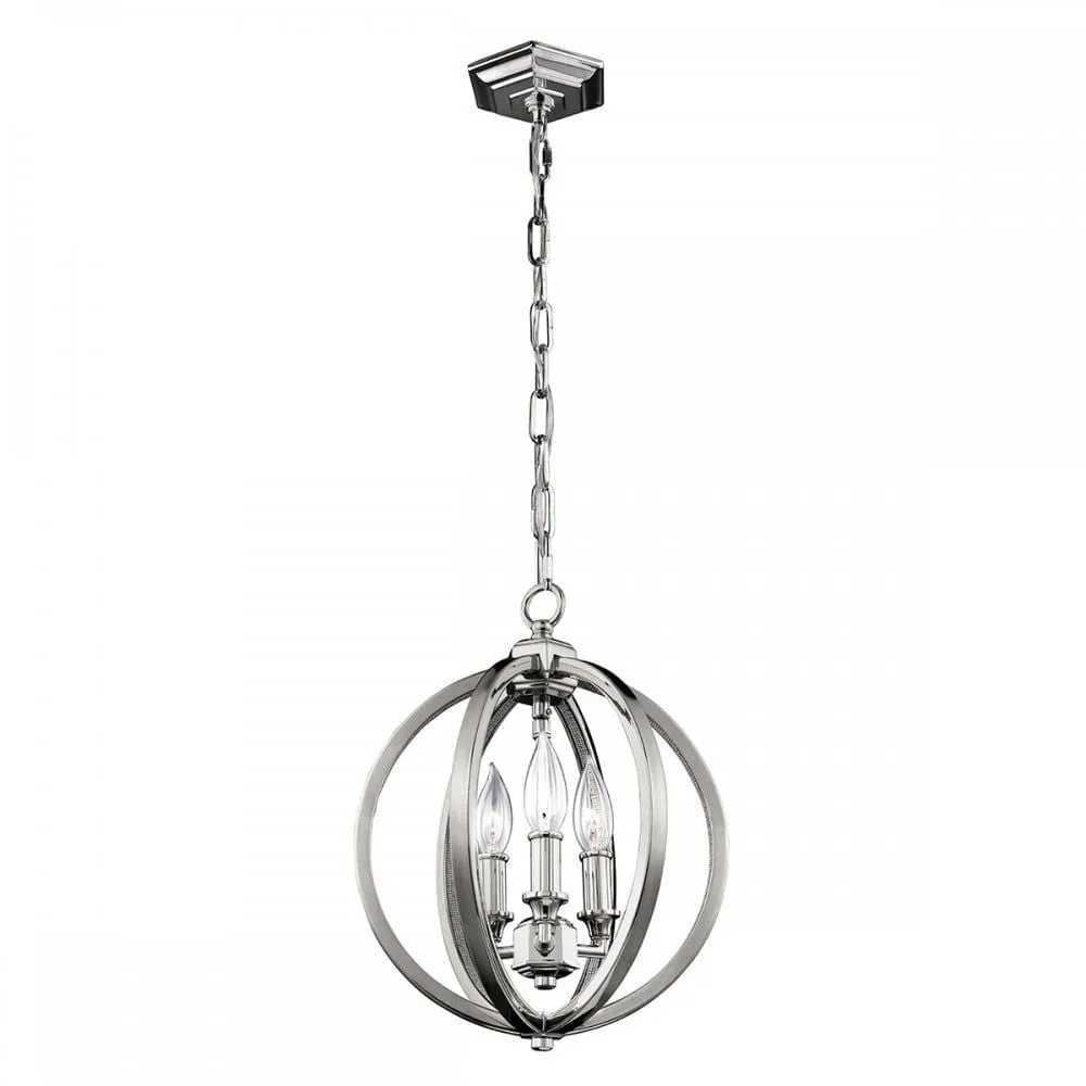 Feiss FE/CORINNE/3P/S Corinne 3 Light Small Pendant