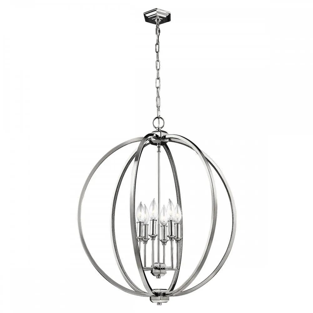 Feiss FE/CORINNE/6P/L Corinne 6 Light Pendant