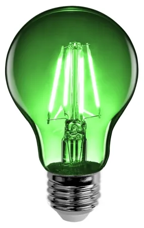 Feit Electric A19/TG/LED LED Bulb, Flood/Spotlight, A19 Lamp, E26 Lamp Base, Dimmable, Clear, Transparent Green Light :EA: QUANTITY: 1