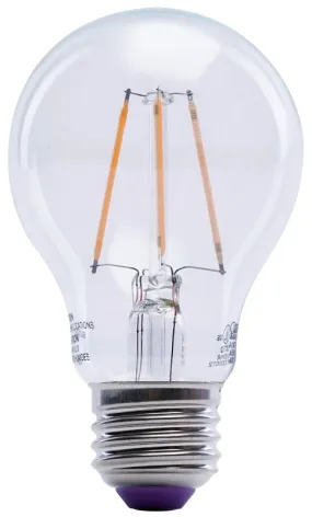Feit Electric A19/TP/LED LED Bulb, General Purpose, A19 Lamp, 25 W Equivalent, E26 Lamp Base, Dimmable, Clear :EA: QUANTITY: 6