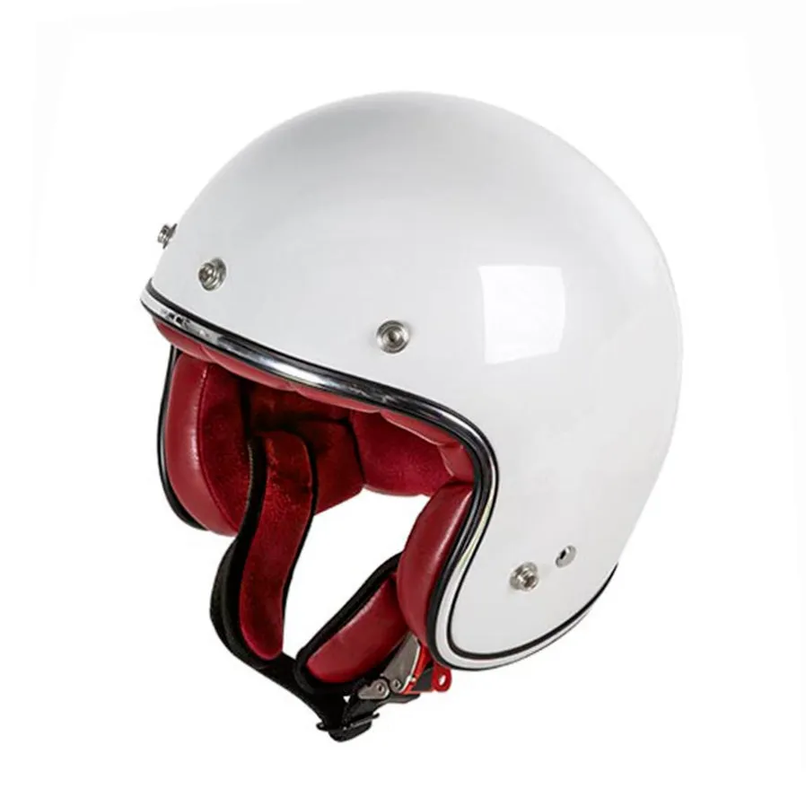 Garibaldi - Gari G02X Open Face Vintage Helmet - Pearl White