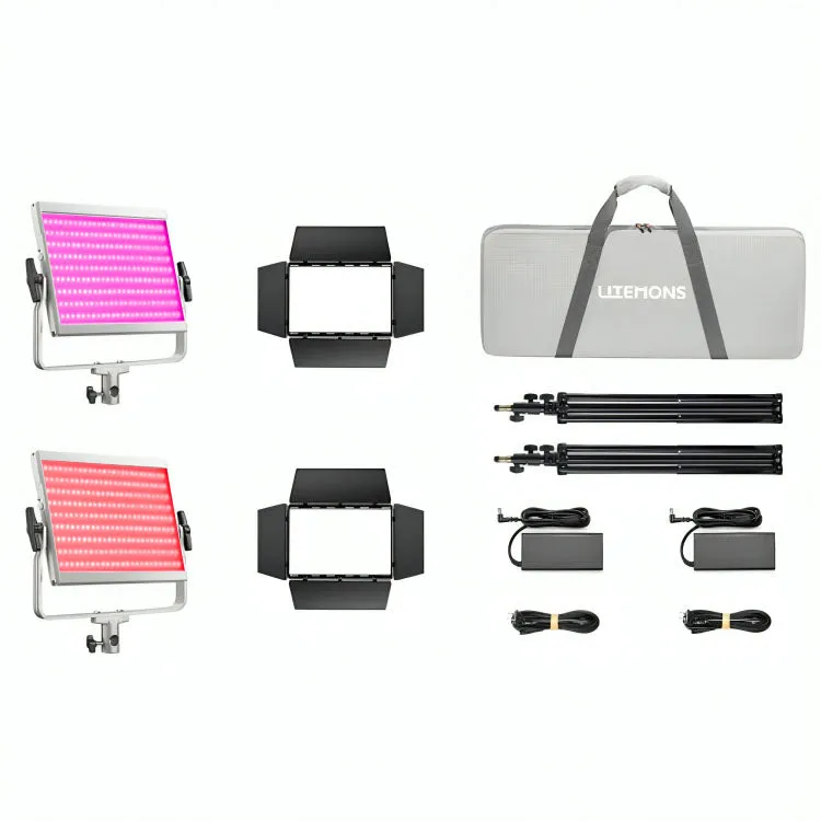Godox LiteMons LP1200 Series Bi-Color / RGB LED Light Panel with 2800-6500K / 1800-10,000K CCT, Optional V-Mount Battery Power, Onboard & App Control for Live Streaming, Vlogging, Video Content Creation & Studio Lighting | LP1200BI LP1200R