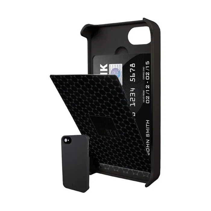 Hex Stealth Wallet Case for iPhone 5 - Black