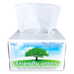 High-Tech Conversions FG-1 Cleanroom Wipes, Single-Ply, Environmentally Friendly, 280/Bx