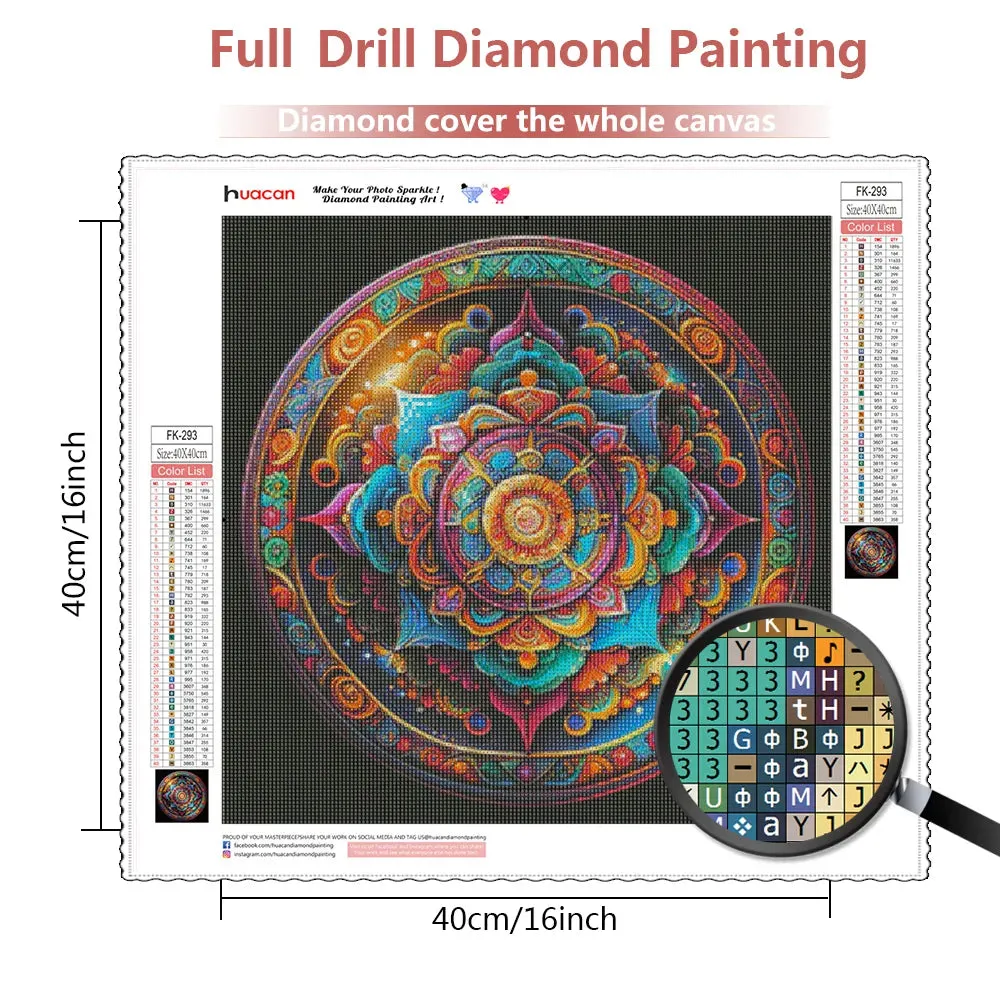Intricate Mandala - Abstract Diamond Painting, Full Round/Square Drill 5D Diamonds