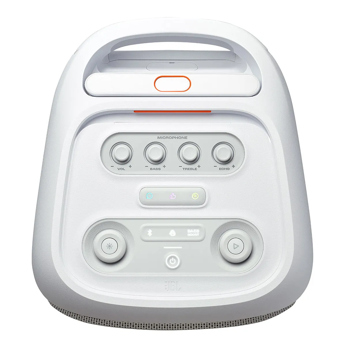 JBL PartyBox Stage 320 Portable Party Speaker with Wheels (White)