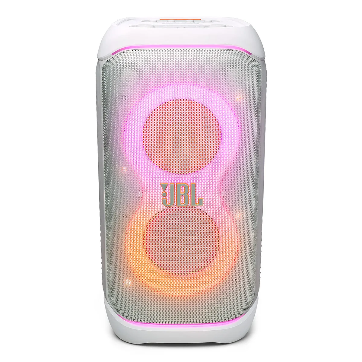 JBL PartyBox Stage 320 Portable Party Speaker with Wheels (White)