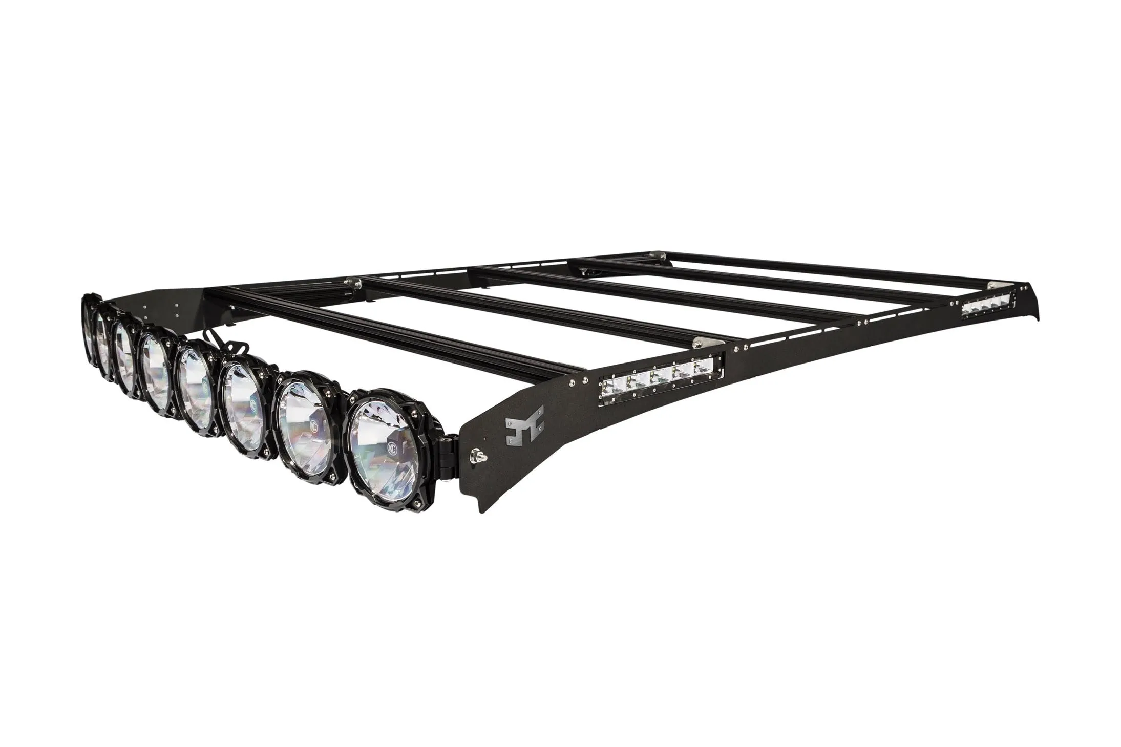 KC Hilites M-Rack 50" Gravity® LED Pro6 Roof Rack System - Side Blackout Plates - 2007-2018 Tundra (Crew Max)