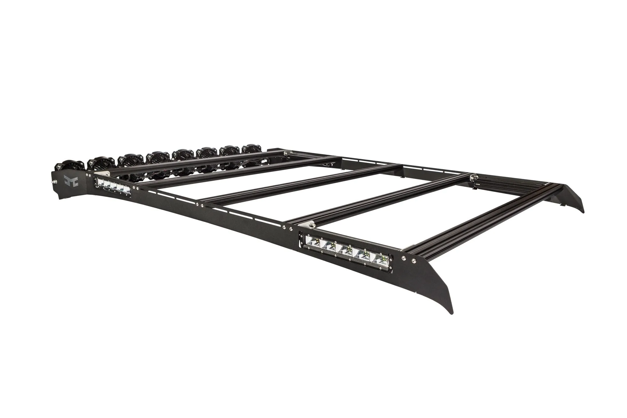 KC Hilites M-Rack 50" Gravity® LED Pro6 Roof Rack System - Side Blackout Plates - 2007-2018 Tundra (Crew Max)