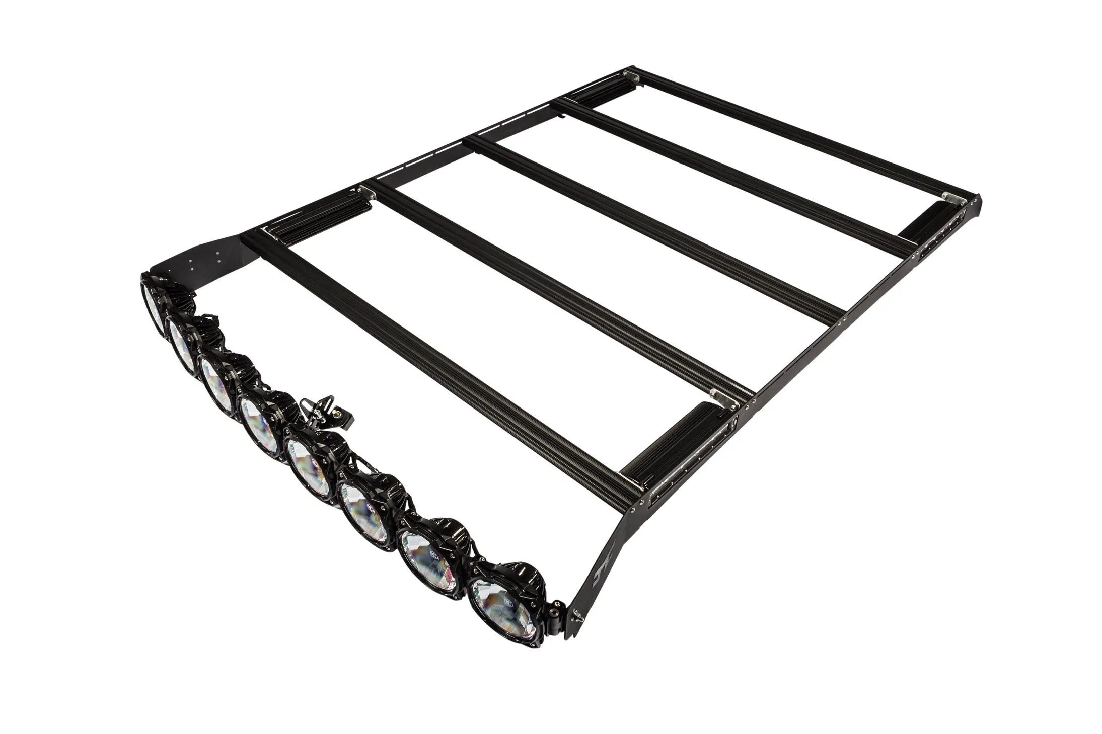 KC Hilites M-Rack 50" Gravity® LED Pro6 Roof Rack System - Side Blackout Plates - 2007-2018 Tundra (Crew Max)