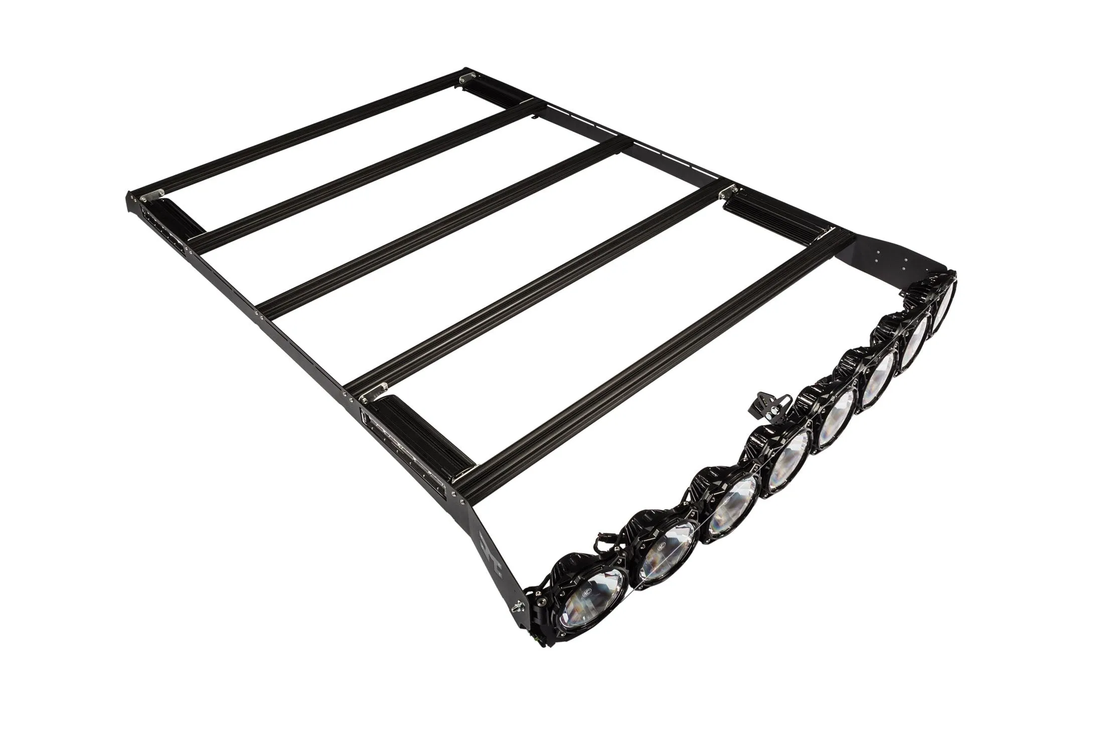 KC Hilites M-Rack 50" Gravity® LED Pro6 Roof Rack System - Side Blackout Plates - 2007-2018 Tundra (Crew Max)