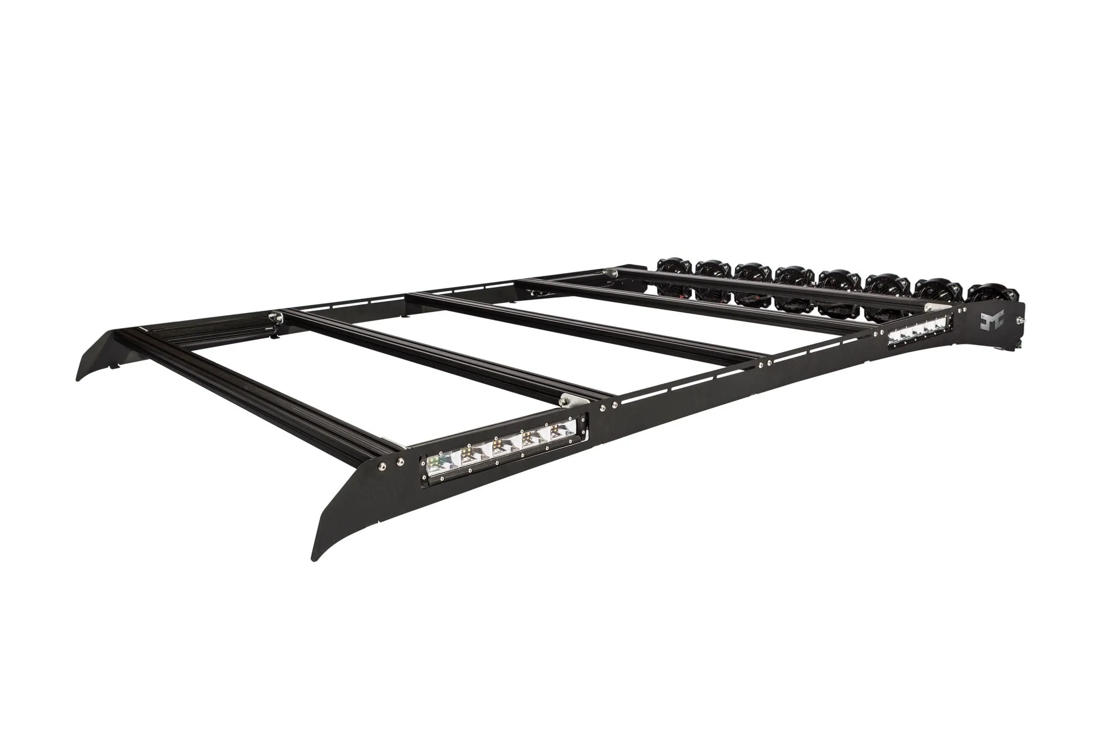 KC Hilites M-Rack 50" Gravity® LED Pro6 Roof Rack System - Side Blackout Plates - 2007-2018 Tundra (Crew Max)