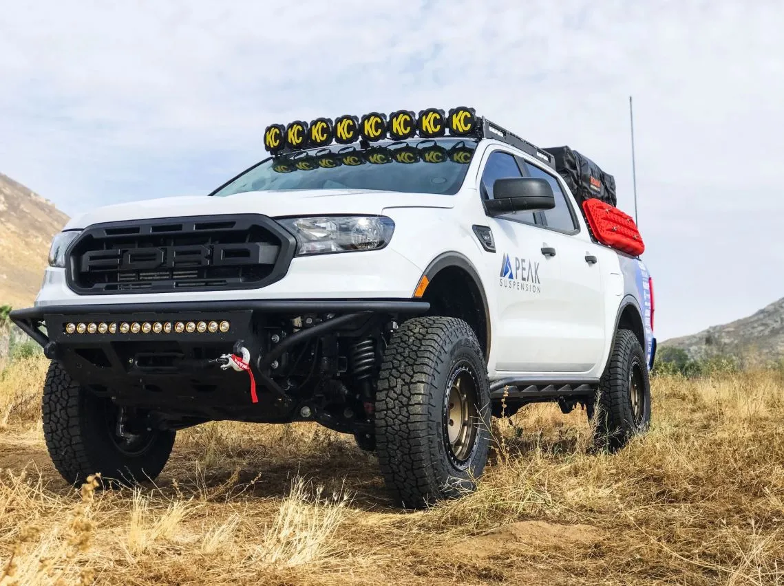 KC Hilites M-Rack 50" Gravity® LED Pro6 Roof Rack System - Side Blackout Plates - 2019  Ranger (SuperCrew)