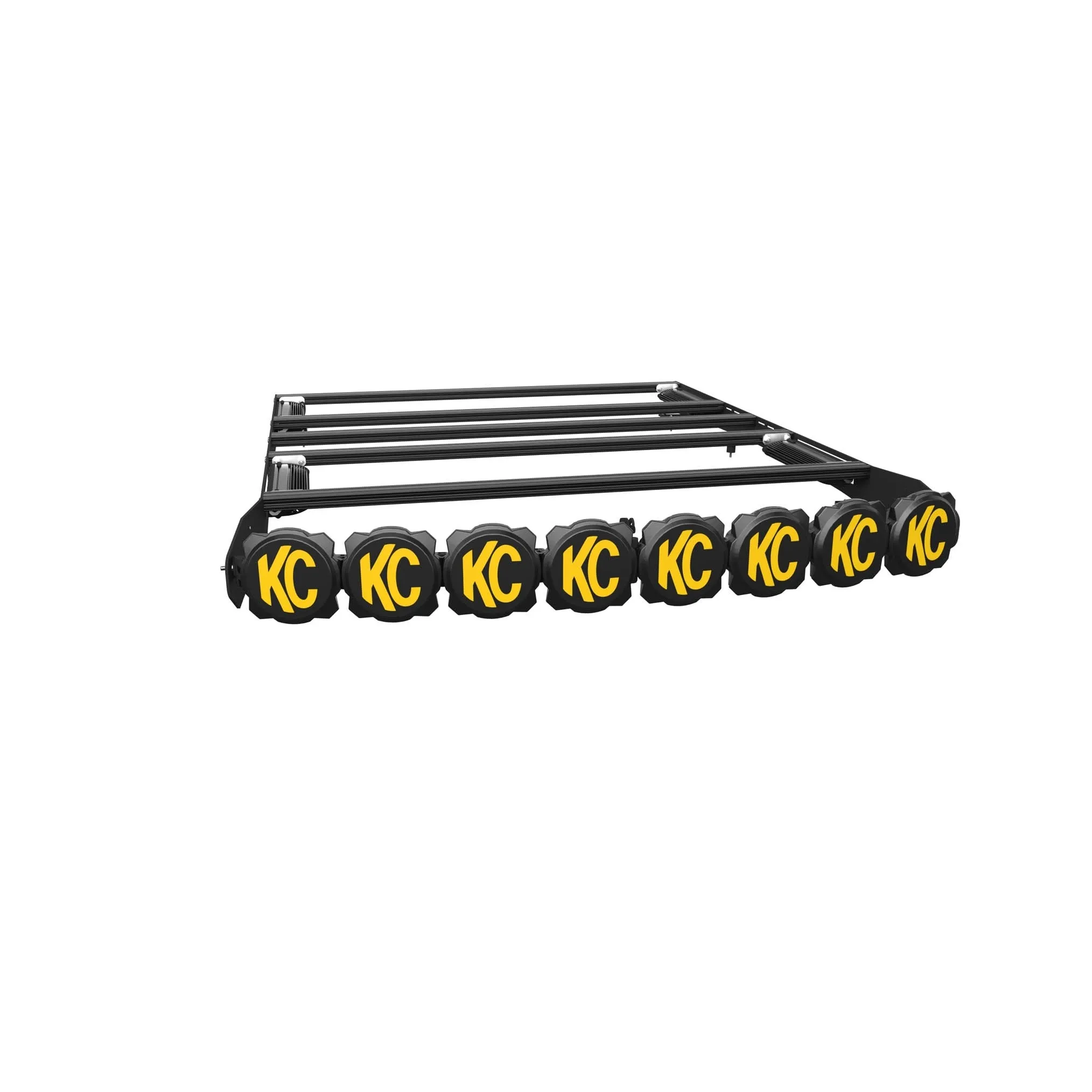 KC Hilites M-Rack 50" Gravity® LED Pro6 Roof Rack System - Side Blackout Plates - 2019  Ranger (SuperCrew)