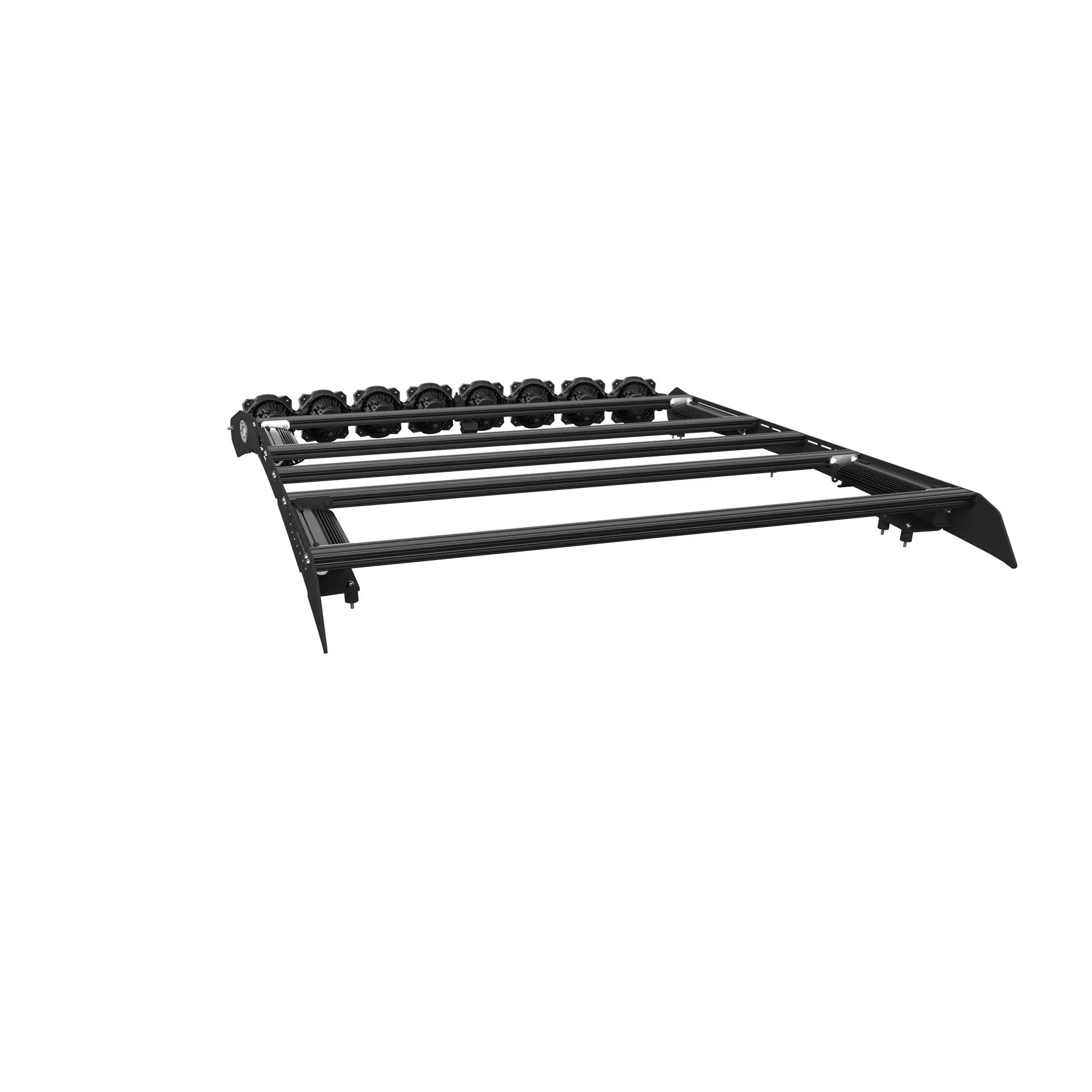 KC Hilites M-Rack 50" Gravity® LED Pro6 Roof Rack System - Side Blackout Plates - 2019  Ranger (SuperCrew)