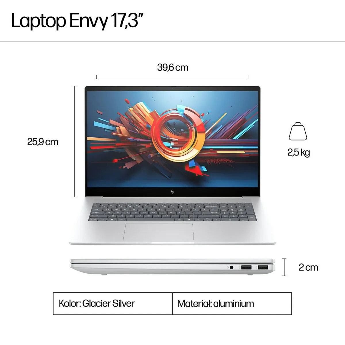 Laptop HP A58TJEA 17,3" Intel Core Ultra 7 155H 32 GB RAM 1 TB SSD