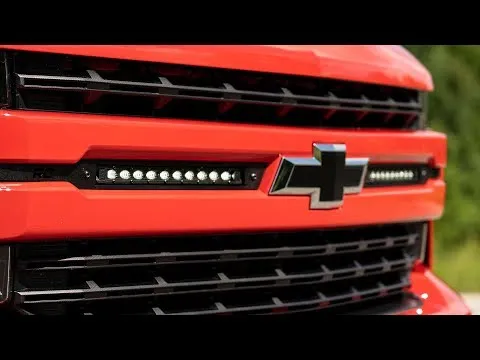 LED Light | Grille Mount | 10" Chrome Slimline Pair | Chevy Silverado 1500 | 2019-2022