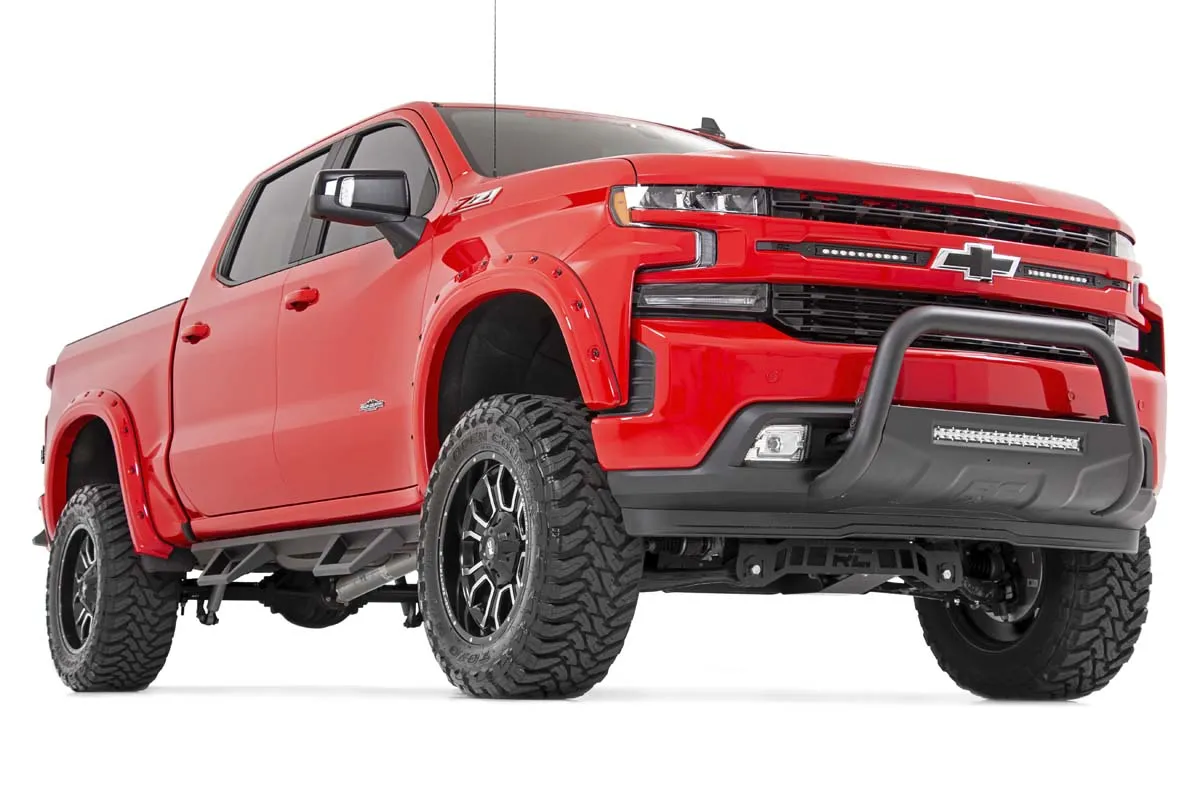 LED Light | Grille Mount | 10" Chrome Slimline Pair | Chevy Silverado 1500 | 2019-2022
