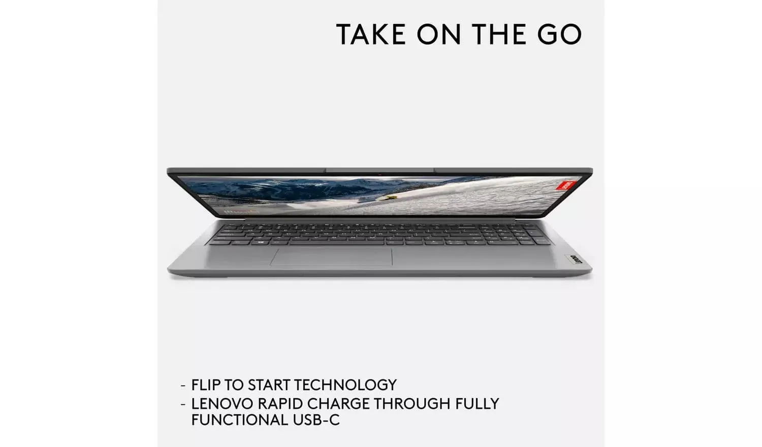 Lenovo IdeaPad 1 15.6in AMD Ryzen 3 - 7320U @ 2.4GHz, 8GB RAM, 256GB SSD, Laptop - Cloud Grey