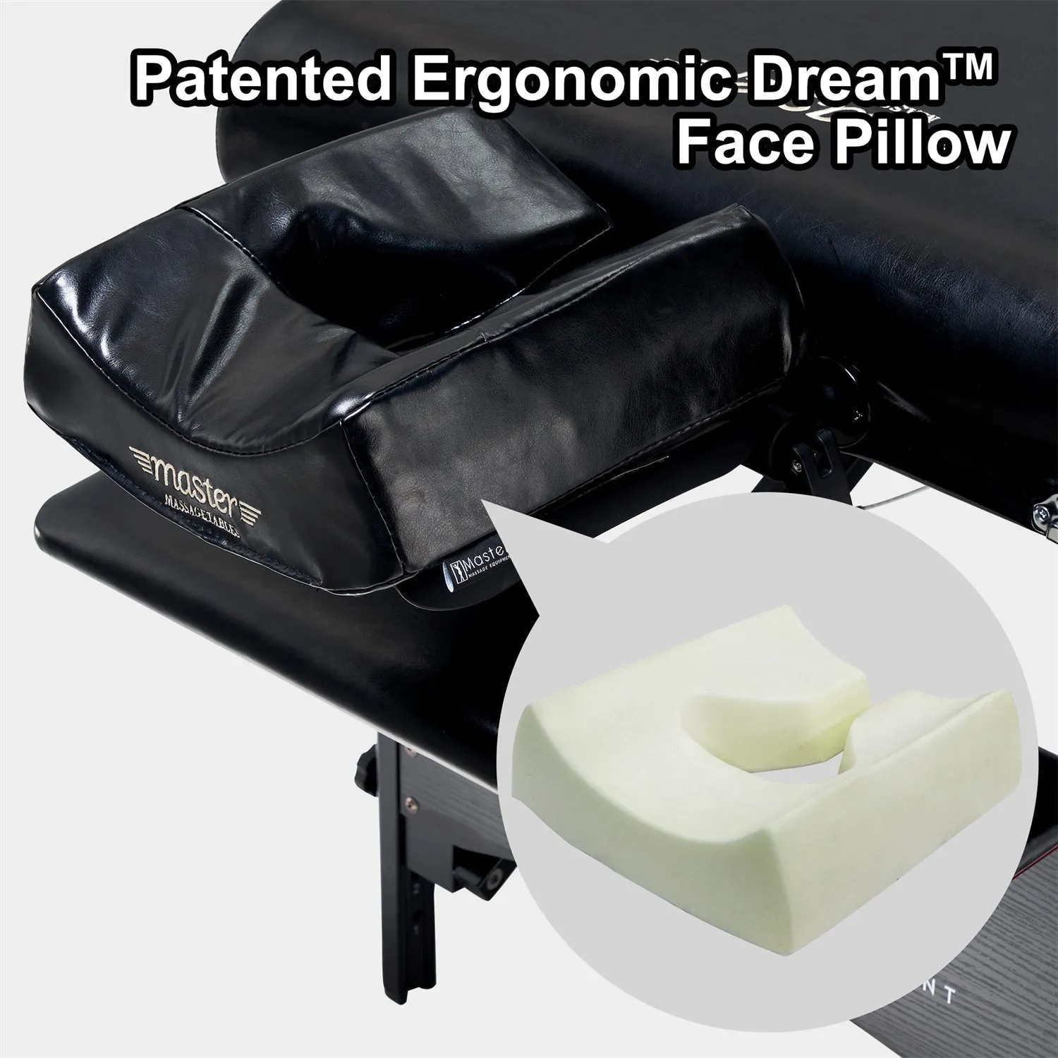 Music Master High Fidelity Sound Ergonomic Face Cradle - Black Nano