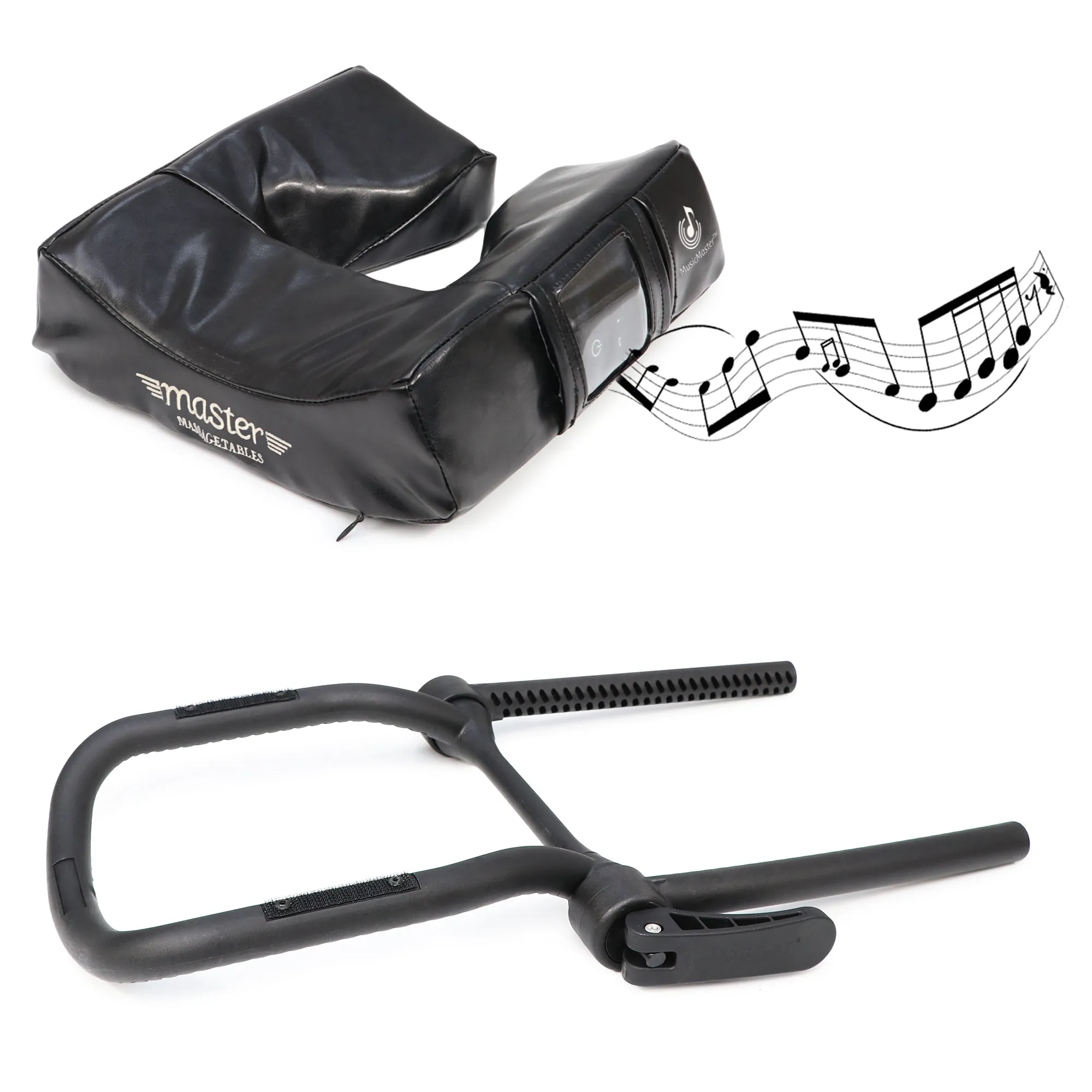 Music Master High Fidelity Sound Ergonomic Face Cradle - Black Nano