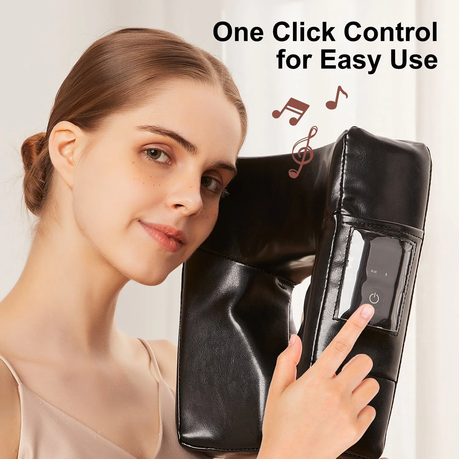 Music Master High Fidelity Sound Ergonomic Face Cradle - Black Nano