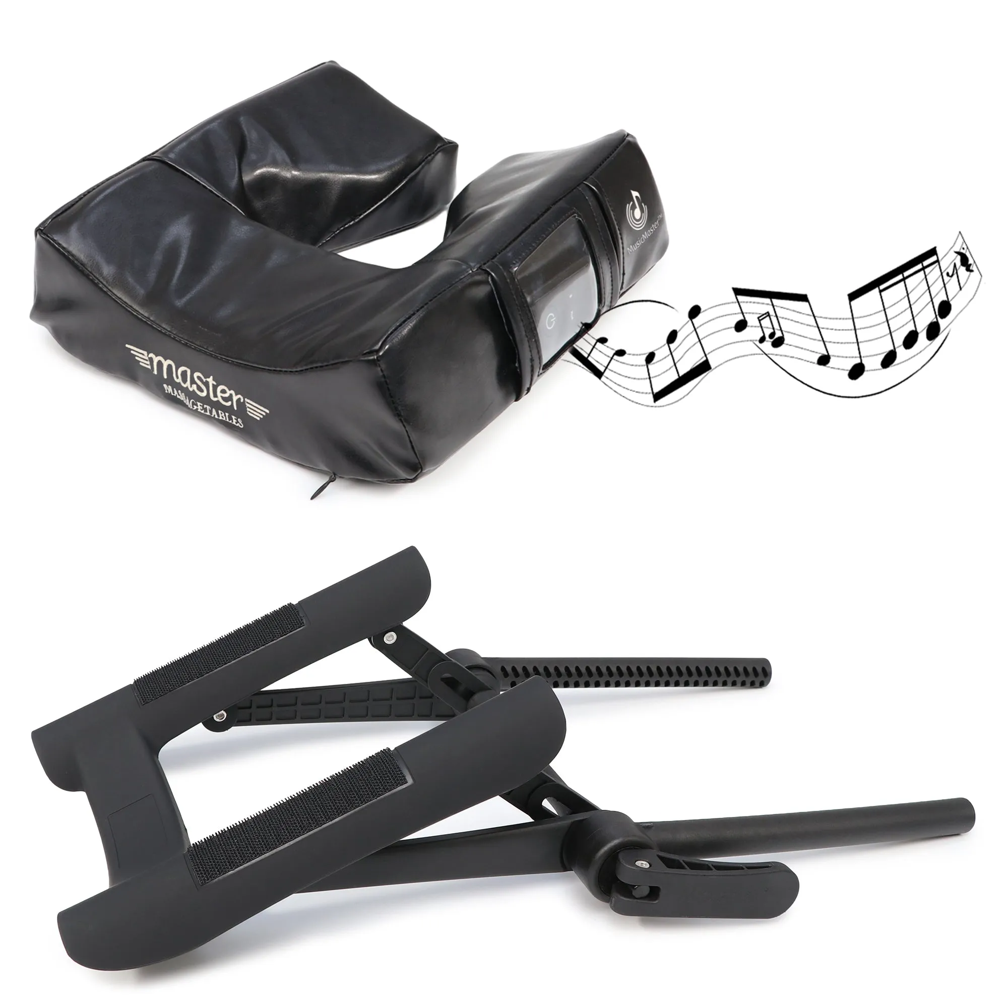 Music Master High Fidelity Sound Ergonomic Face Cradle - Black Nano