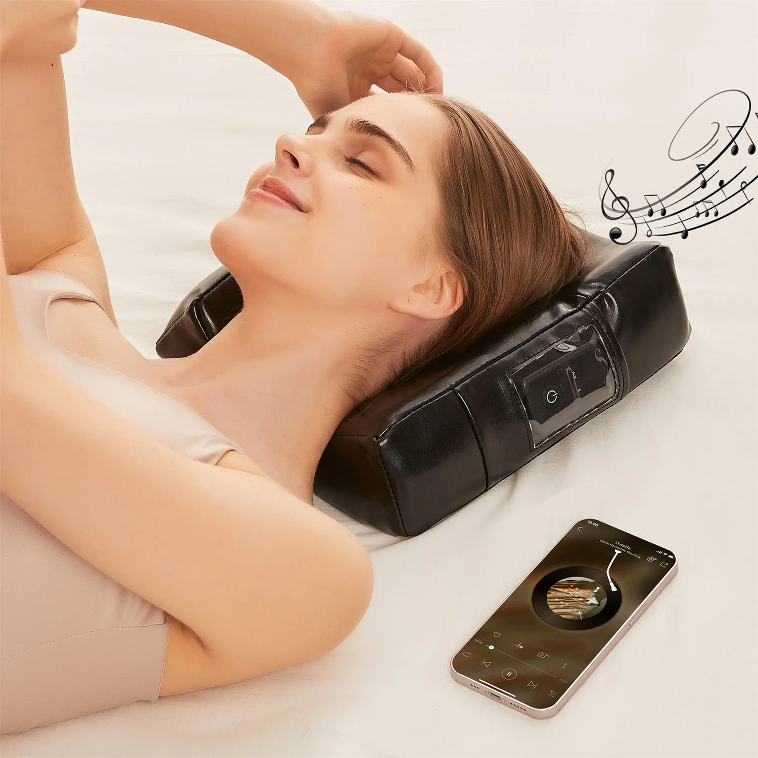 Music Master High Fidelity Sound Ergonomic Face Cradle - Black Nano
