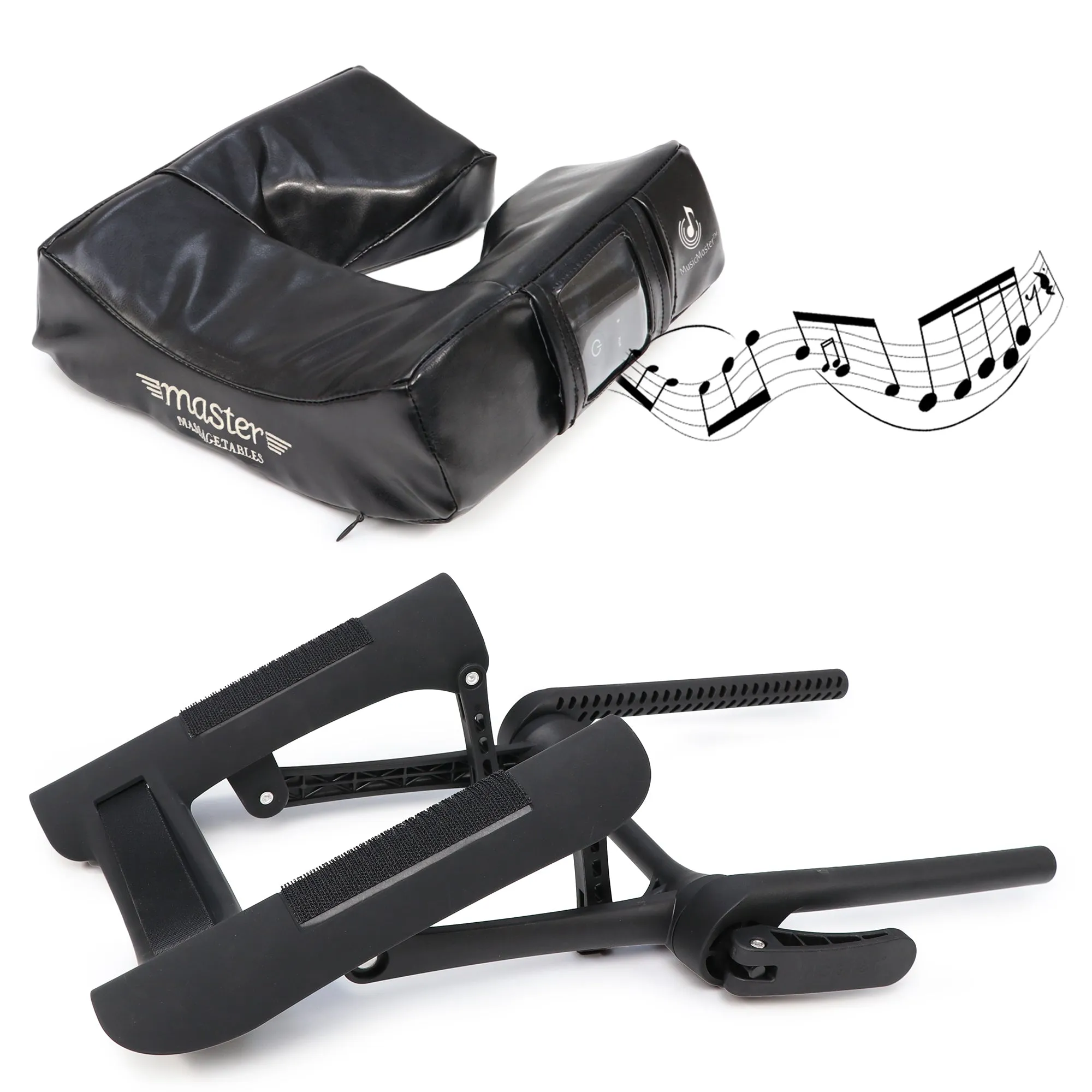 Music Master High Fidelity Sound Ergonomic Face Cradle - Black Nano