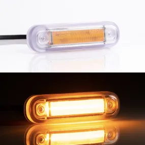 Neon Effect LED Marker Light with Transparent Gasket / Amber