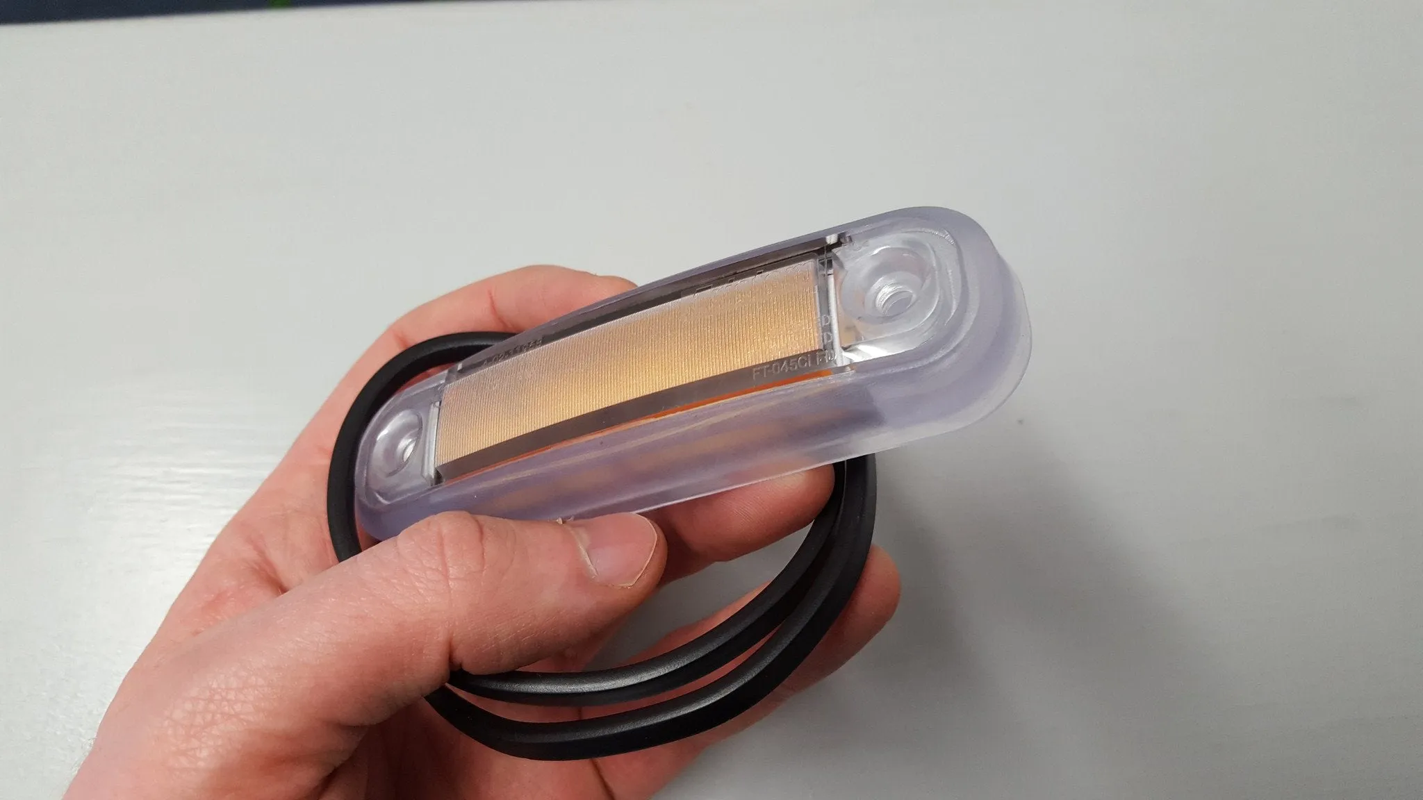 Neon Effect LED Marker Light with Transparent Gasket / Amber